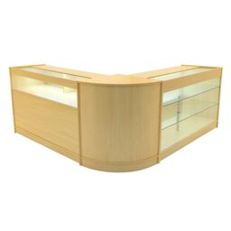 Monstershop Triton LED Shop Counter Set K1500, B1500 & CM60 - Maple in Beige - thumbnail 1