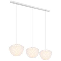 Netlighting Irene Bar Pendant Ceiling Light White 3x E14 - thumbnail 1