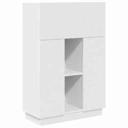 Berkfield Home White Writing Desk White Engineered Wood Medium