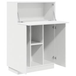 Berkfield Home White Writing Desk White Engineered Wood Medium - thumbnail 5