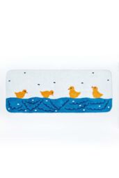 Homescapes Duck Pond Bath Runner Soft, Absorbent & Quick-Drying Cotton in Blue - thumbnail 1