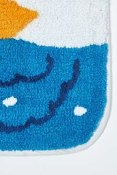 Homescapes Duck Pond Bath Runner Soft, Absorbent & Quick-Drying Cotton in Blue - thumbnail 2