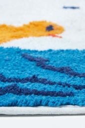 Homescapes Duck Pond Bath Runner Soft, Absorbent & Quick-Drying Cotton in Blue - thumbnail 3