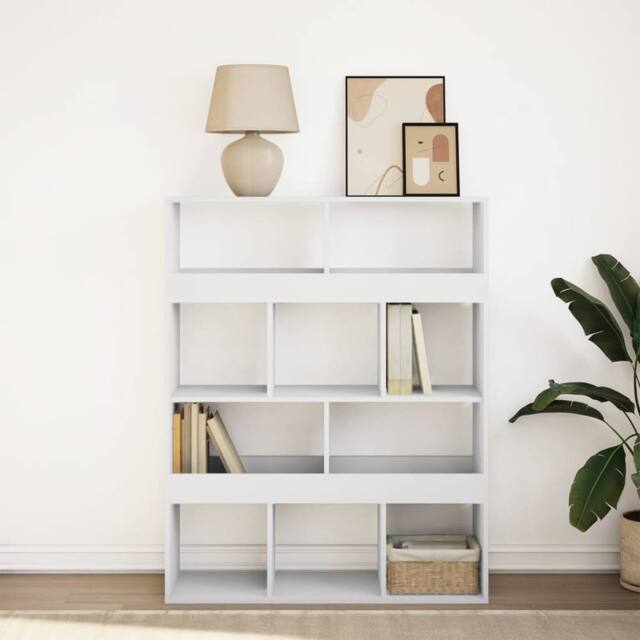 Berkfield Home Classic Bookcase White 100x33x125.5 cm Engineered Wood - image 1