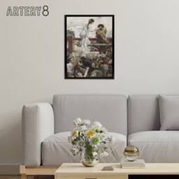 "Artery8 Luc Olivier Merson A Tear For a Drop of Water Framed Canvas Art Print - Size: W18"" x H24""" - thumbnail 3