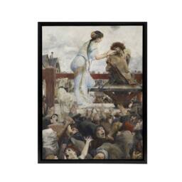 "Artery8 Luc Olivier Merson A Tear For a Drop of Water Framed Canvas Art Print - Size: W18"" x H24""" - thumbnail 1