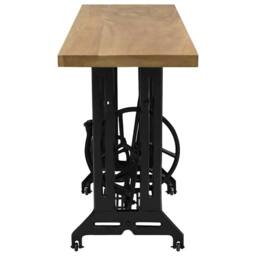 Berkfield Home Sewing Machine Console Table 110x40x75 cm in Brown - Size: 110 x 40 x 75 cm - thumbnail 3
