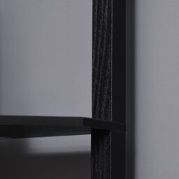 HOMCOM Corner Modern Floor Lamp with Shelves for Living Room, Bedroom in Black - thumbnail 9
