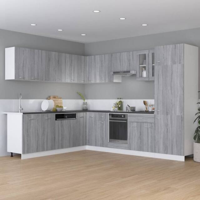 Berkfield Home Hanging Cabinet Grey Sonoma 50x31x60 cm Engineered Wood - Size: 50 x 31 x 60 cm - image 1