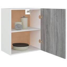 Berkfield Home Hanging Cabinet Grey Sonoma 50x31x60 cm Engineered Wood - Size: 50 x 31 x 60 cm - thumbnail 8