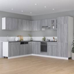 Berkfield Home Hanging Cabinet Grey Sonoma 50x31x60 cm Engineered Wood - Size: 50 x 31 x 60 cm - thumbnail 1