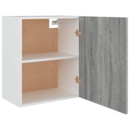 Berkfield Home Hanging Cabinet Grey Sonoma 50x31x60 cm Engineered Wood - Size: 50 x 31 x 60 cm - thumbnail 6