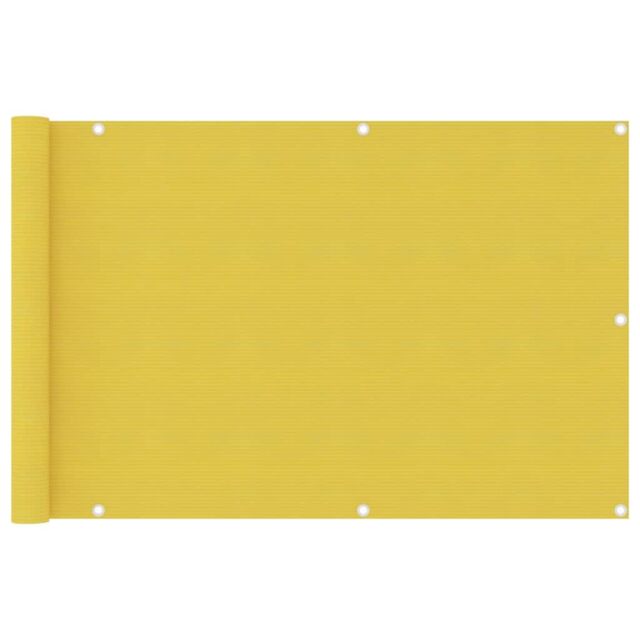 Berkfield Home Balcony Screen Yellow 90x400 cm HDPE - image 1