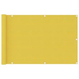 Berkfield Home Balcony Screen Yellow 90x400 cm HDPE - thumbnail 1