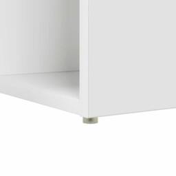 Berkfield Home White Writing Desk White Engineered Wood Medium Storage Writing Desk - thumbnail 9