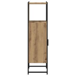 Berkfield Home Bathroom Cabinet Artisan Oak 33x33x120.5 cm Engineered Wood in Brown - thumbnail 6