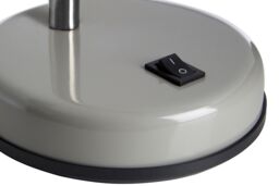Orsina Gloss Desk Lamp, Adjustable Living Room Desk Lamp, Minimalistic Desk Lamp for Reading & Writing in Grey - thumbnail 2
