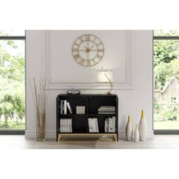 Creative Furniture Ripple Sideboard 100cm - Black with Fluted Doors - thumbnail 3