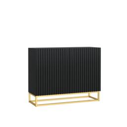 Creative Furniture Ripple Sideboard 100cm - Black with Fluted Doors - thumbnail 9