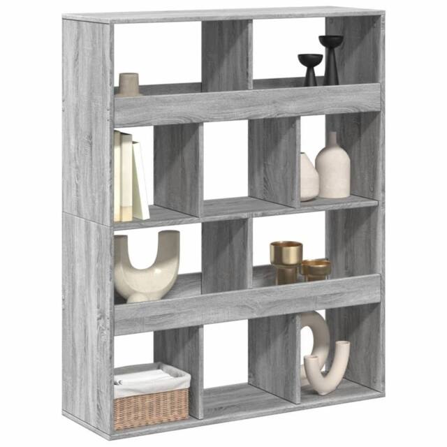 Berkfield Home Room Divider Grey Sonoma 100x33x125.5 cm Engineered Wood - image 1