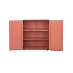 sweeek Metal wardrobe cabinet 2 doors in Terracotta - thumbnail 5