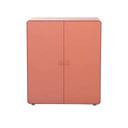 sweeek Metal wardrobe cabinet 2 doors in Terracotta - thumbnail 3