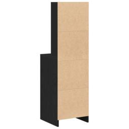 Berkfield Home Highboard in Black Oak - 40x41x135 cm, Made from Engineered Wood - Size: 40 x 41 x 135 cm - thumbnail 8