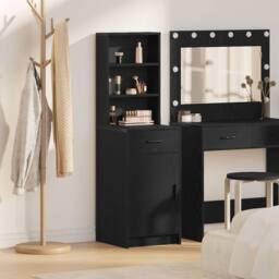 Berkfield Home Highboard in Black Oak - 40x41x135 cm, Made from Engineered Wood - Size: 40 x 41 x 135 cm - thumbnail 1