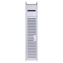 KORVIXA Bathroom Storage Unit White PVC Bathroom Cabinet - Size: W700mm x H650mm - thumbnail 1