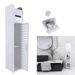 KORVIXA Bathroom Storage Unit White PVC Bathroom Cabinet - Size: W700mm x H650mm - thumbnail 3