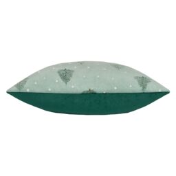 Furn Evergreen Classic Tree Embroidered Cushion in Green - Size: 43 cm x 43 cm - thumbnail 3