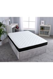 Starlight Beds Economy Quilted Memory Foam Hybrid Spring Mattress 18cm Deep Soft Feel in Black - Size: Double - thumbnail 4