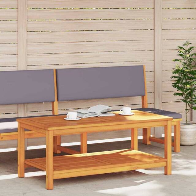 Berkfield Home Elegant Coffee Table 70x40x45 cm Solid Acacia Wood in Brown - Size: 70 x 40 x 45 cm - image 1