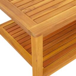 Berkfield Home Elegant Coffee Table 70x40x45 cm Solid Acacia Wood in Brown - Size: 70 x 40 x 45 cm - thumbnail 8
