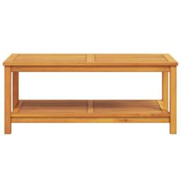 Berkfield Home Elegant Coffee Table 70x40x45 cm Solid Acacia Wood in Brown - Size: 70 x 40 x 45 cm - thumbnail 4