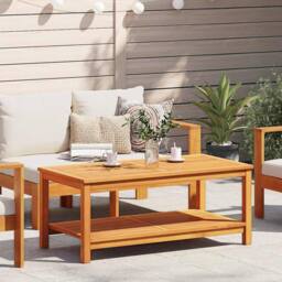 Berkfield Home Elegant Coffee Table 70x40x45 cm Solid Acacia Wood in Brown - Size: 70 x 40 x 45 cm - thumbnail 2