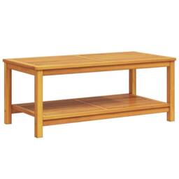 Berkfield Home Elegant Coffee Table 70x40x45 cm Solid Acacia Wood in Brown - Size: 70 x 40 x 45 cm - thumbnail 6