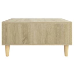 Berkfield Home Coffee Table Sonoma Oak 60x60x30 cm Engineered Wood in Brown - Size: 60 x 60 x 30 cm - thumbnail 5