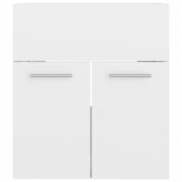 Berkfield Home Elegant Bathroom Furniture Set High Gloss White Engineered Wood - thumbnail 9