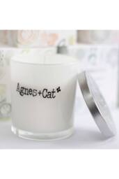 KDMD Agnes & Cat Velvet Moon Votive Candle in White - thumbnail 5