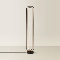 ValueLights Infinity Matte Black Revolving Integrated LED Floor Lamp - thumbnail 6