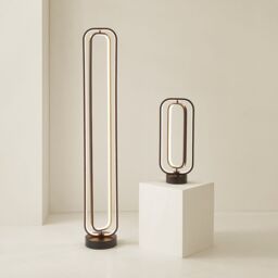 ValueLights Infinity Matte Black Revolving Integrated LED Floor Lamp - thumbnail 7