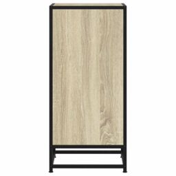 Berkfield Home Sideboard Sonoma Oak 35.5x35x76 cm Engineered Wood & Metal in Brown - thumbnail 5
