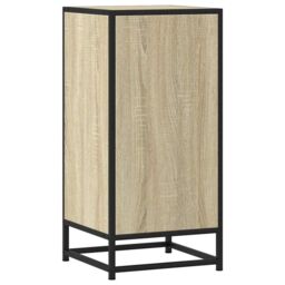 Berkfield Home Sideboard Sonoma Oak 35.5x35x76 cm Engineered Wood & Metal in Brown - thumbnail 6