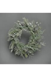 KDMD Frosted Pine & Mistletoe Wreath in Green - thumbnail 9