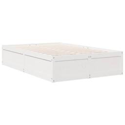 Berkfield Home Bookcase Bed without Mattress White 140x190cm Solid Wood Pine - Size: 140x190 cm - thumbnail 8