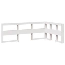Berkfield Home Bookcase Bed without Mattress White 140x190cm Solid Wood Pine - Size: 140x190 cm - thumbnail 9