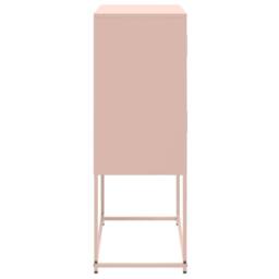 Berkfield Home Sideboard Pink 68.5x38.5x107 cm Steel - thumbnail 7
