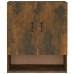 Berkfield Home Wall Cabinet Smoked Oak 60x31x70 cm Engineered Wood in Brown - Size: 60 x 31 x 70 cm - thumbnail 5
