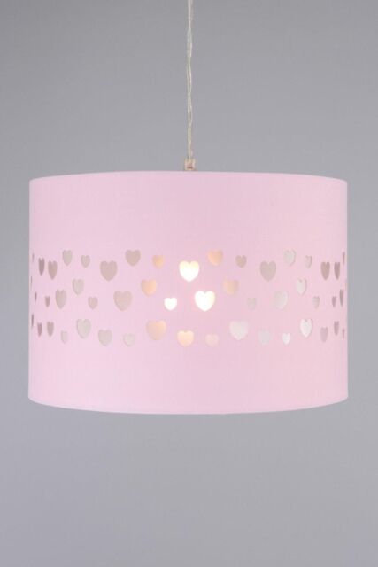 BHS Lighting Glow Hearts Easy Fit Light Shade in Pink - Size: 30 cm diameter x 21 cm high - image 1